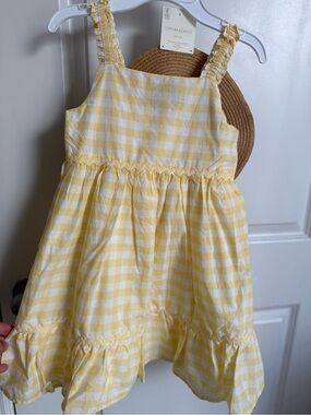 NWT Cynthia Rowley Yellow dress and hat for girls size 6